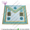 Masonic Teal and Gold Installed Master Masonic Apron