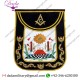 Masonic Traditional Master Mason Round Apron Bullion Hand Embroidered