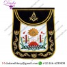 Masonic Traditional Master Mason Round Apron Bullion Hand Embroidered