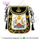 Masonic Traditional Past Master Round Apron Bullion Hand Embroidered