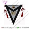 Masonic Triangle Black and White Apron