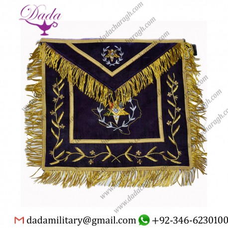 Masonic Worthy Matron apron Purple