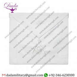 Master Mason Masonic Apron - White