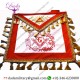 Master Mason Red Velvet Regalia Apron