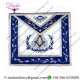 Master Mason with Embroidered Border Masonic Apron - Blue & White