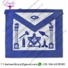 Master Mason Working Tools Masonic Apron - Blue & White