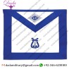 Musician Masonic Officer Apron - Blue & White
