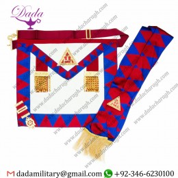New Masonic Royal Arch Principals Apron, Sash, Jewel & Gloves RA Chapter Regalia