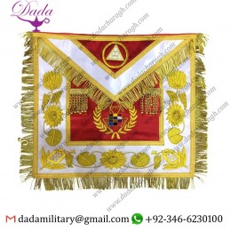 Past High Priest Apron, Royal Arch Apron Hand Embroidered PHP Apron