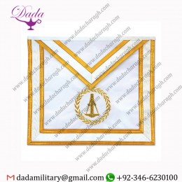 Specialty Masonic Apron - Gold & White