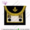 Scottish Rite Master Mason Handmade Embroidery Apron – Black Gold
