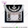 Scottish Rite Master Mason Handmade Embroidery Apron – Black Silver with Vine work