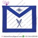 Secretary Masonic Officer Apron - Blue & White