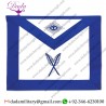 Secretary Masonic Officer Apron - Blue & White