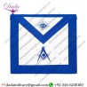 Senior Deacon Masonic Officer Apron - Blue & White