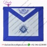 Shining Square & Compass Master Mason Masonic Apron - Blue and White
