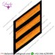 Uniform Service Hash Marks - Dark Gold on Black Felt Backing