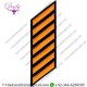 Uniform Service Hash Marks - Dark Gold on Black Felt Backing