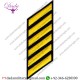 Uniform Service Hash Marks - Medium Gold on Black Felt Backing