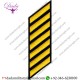 Uniform Service Hash Marks - Medium Gold on Black Felt Backing