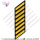 Uniform Service Hash Marks - Medium Gold on Black Felt Backing