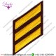 Uniform Service Hash Marks - Medium Gold on Brown Felt Backing