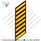 Uniform Service Hash Marks - Medium Gold on Brown Felt Backing
