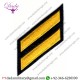 Uniform Service Hash Marks - Medium Gold on Midnight Navy Felt Backing