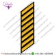 Uniform Service Hash Marks - Medium Gold on Midnight Navy Felt Backing