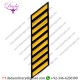 Uniform Service Hash Marks - Medium Gold on Midnight Navy Felt Backing