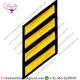 Uniform Service Hash Marks - Medium Gold on Navy Felt Backing