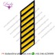 Uniform Service Hash Marks - Medium Gold on Navy Felt Backing