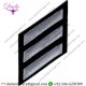 Uniform Service Hash Marks - Medium Grey on Black Felt Backing