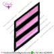 Uniform Service Hash Marks - Pink Grey on Black Felt