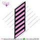 Uniform Service Hash Marks - Pink Grey on Black Felt