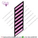 Uniform Service Hash Marks - Pink Grey on Black Felt