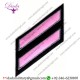 Uniform Service Hash Marks - Pink Grey on Black Felt