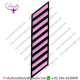 Uniform Service Hash Marks - Pink Grey on Black Felt