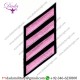 Uniform Service Hash Marks - Pink on Black Felt