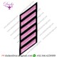 Uniform Service Hash Marks - Pink on Black Felt