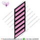 Uniform Service Hash Marks - Pink on Black Felt
