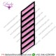 Uniform Service Hash Marks - Pink on Black Felt