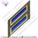 Uniform Service Hash Marks - Royal-Medium Gold on Olive Drab Twill
