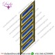 Uniform Service Hash Marks - Royal-Medium Gold on Olive Drab Twill