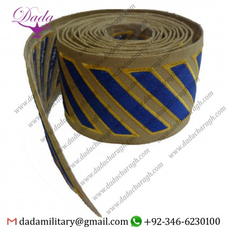 Uniform Service Hash Marks - Royal-Medium Gold on Tan Twill