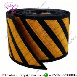 Uniform Service Hash Marks - Summer Gold on Midnight Navy Felt Backing