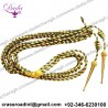 Aiguillette, Gold Wire Bullion and Green Cord, With Gold Tags, Right Sided