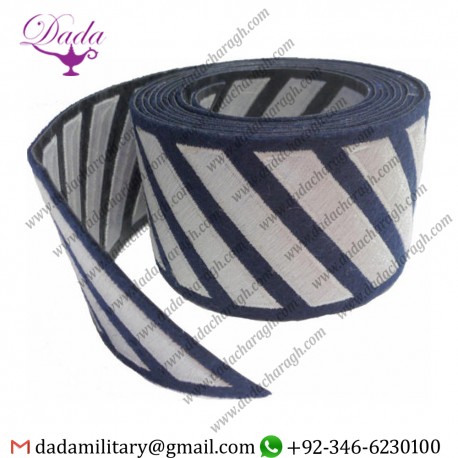 Uniform Service Hash Marks - White on Navy Felt Backing