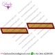 USMC MARINE CORPS SERVICE STRIPE SET OF 8 GOLD EMBROIDERED ON RED