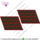 USMC MARINE CORPS SERVICE STRIPE SET OF 7 GREEN EMBROIDERED ON RED